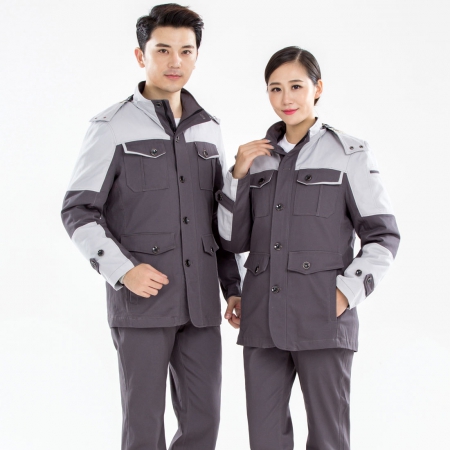 冬季服装厂家的冬季羽绒工作服款式MF20-3